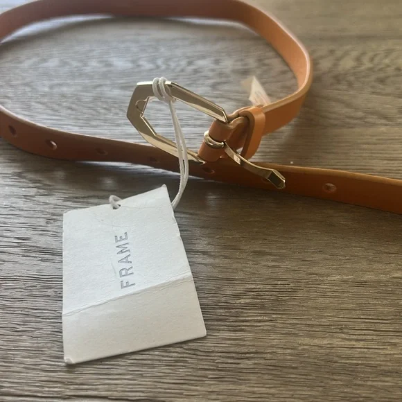 NWT Frame Le Polygon Belt in Caramel colorsize S display picture 2